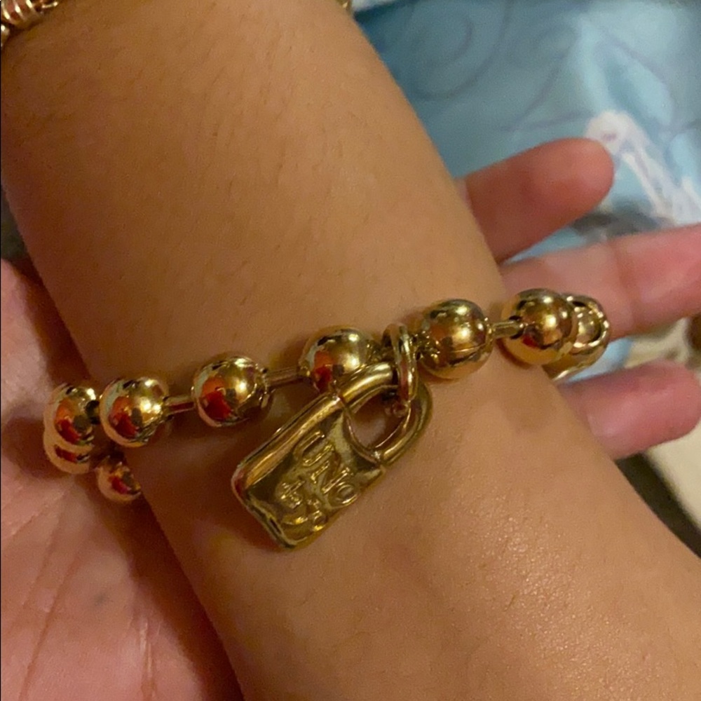 Gold Snowflake. Vermail Bracelet